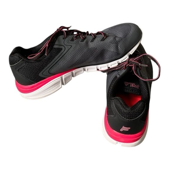 FILA Pink & Gray Tennis Shoes- Size 10 - Picture 2 of 5